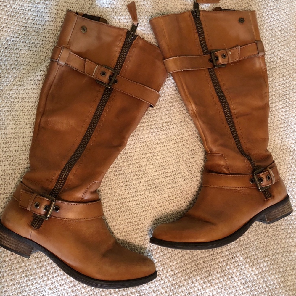 Tall Cognac Boots